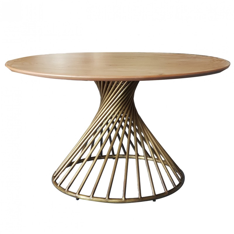 TS-866  - Μεταλλική Βάση Τραπεζιού 866 gold bruss  χρωμα για  επιφανεια 120 cm      