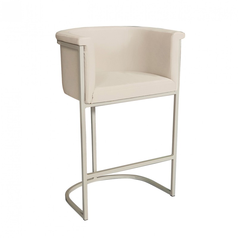 TS-309  - Μεταλλικό Σκαμπό Μπαρ 309 με τεχνόδερμα η ύφασμα. 63x55x100cm