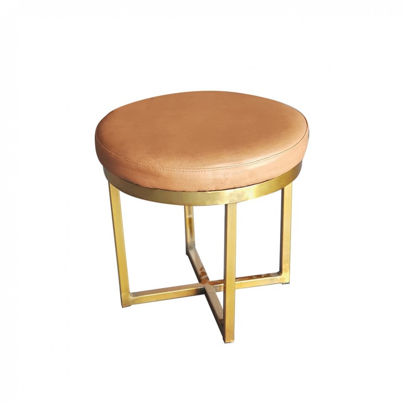 TS-311 σκαμπό χαμηλό μεταλλικό με ταπετσαρία ΧΡΩΜΑ ΕΠΙΛΟΓΗΣ, 39x39xH45