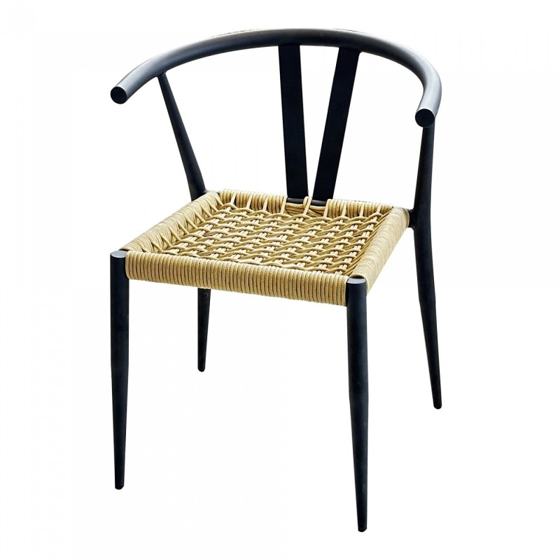 TS-338 - Μεταλλική καρέκλα 338 με πλέξιμο. 54x48x70cm