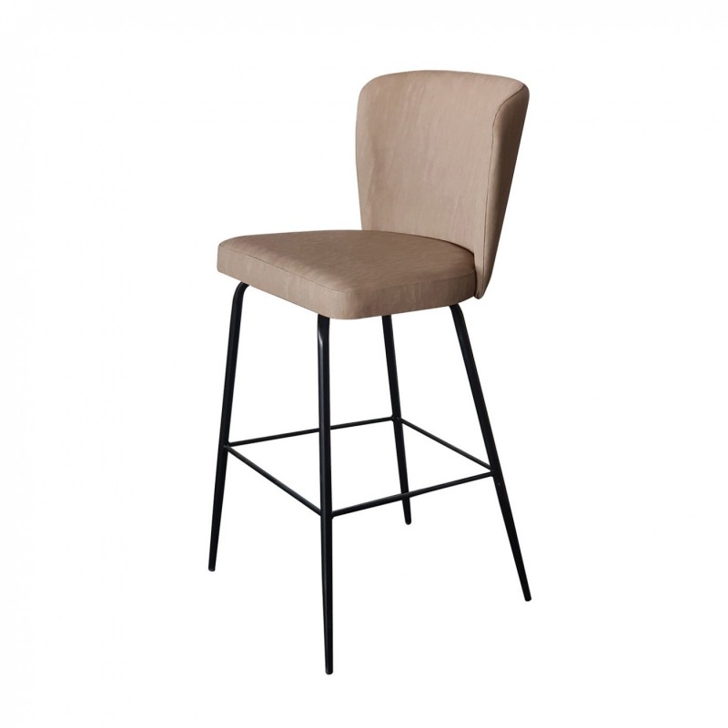 TS-351 - Μεταλλικό Σκαμπό Μπαρ 351 με τεχνόδερμα η ύφασμα . 49x55x105cm