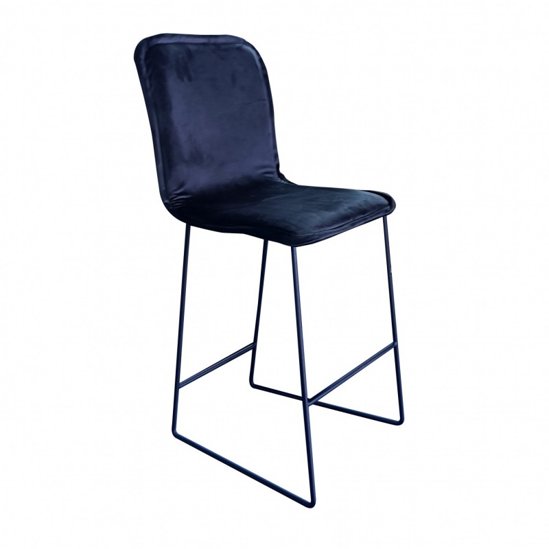 TS-354 - Μεταλλικό Σκαμπό Μπαρ 354 με τεχνόδερμα η ύφασμα. 43x43x115cm