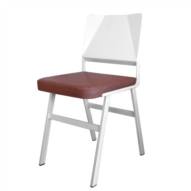 TS-389T - Μεταλλική Καρέκλα 389T με τεχνόδερμα η ύφασμα. 41x55x82cm