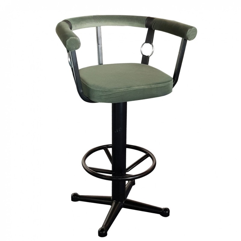 TS-416 - Μεταλλικό Σκαμπό Μπαρ 416 με τεχνόδερμα η ύφασμα. 53x50x100cm