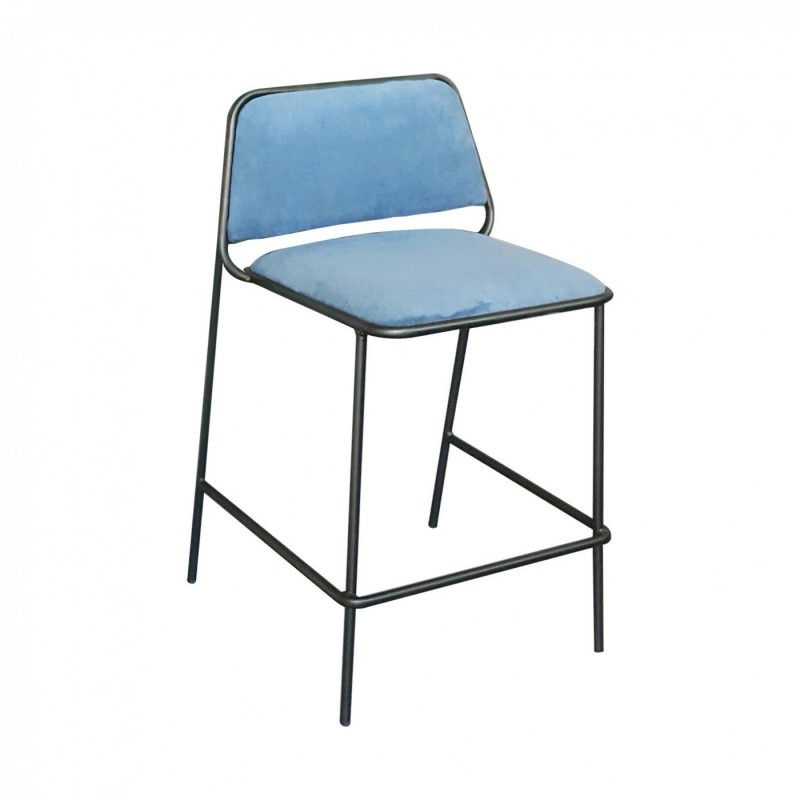 TS-429 - Μεταλλικό Σκαμπό Μπαρ 429 με τεχνόδερμα η ύφασμα. 58x58x98cm