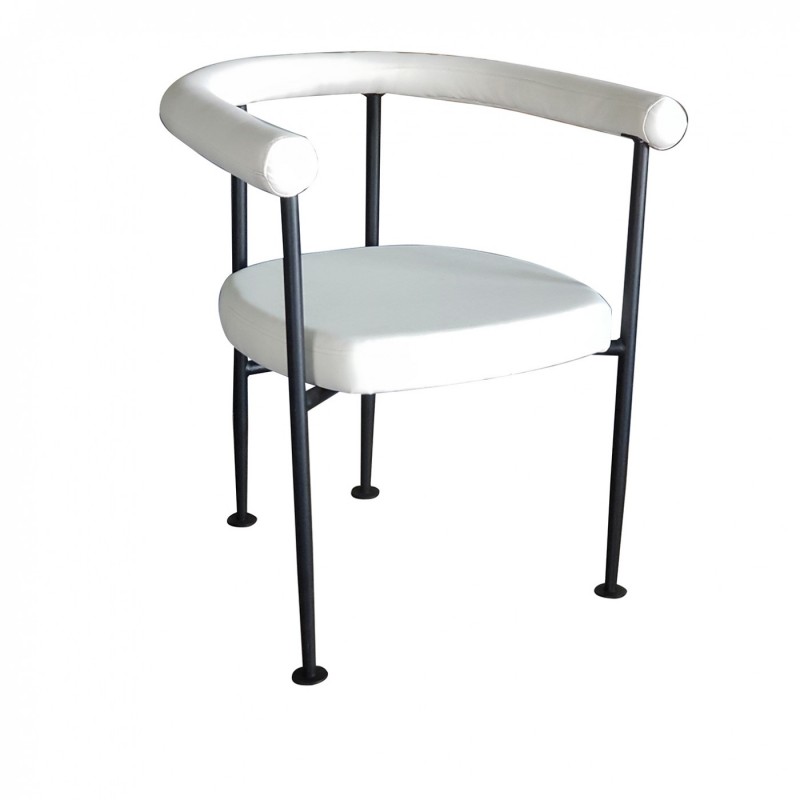 TS 450 - Μεταλλική Πολυθρόνα 450 με τεχνόδερμα η ύφασμα 53x50x75cm 