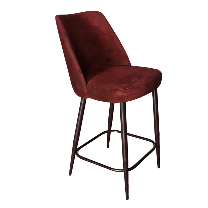 TS-451 - Μεταλλικό Σκαμπό Μπαρ 451 με τεχνόδερμα η ύφασμα. 48x54x112cm