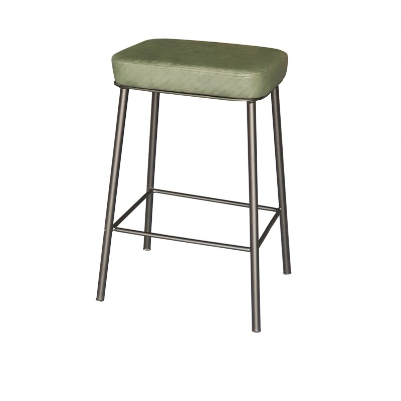 TS-590 - Μεταλλικό Σκαμπό Μπαρ 590 με τεχνόδερμα η ύφασμα. 42x35x75cm