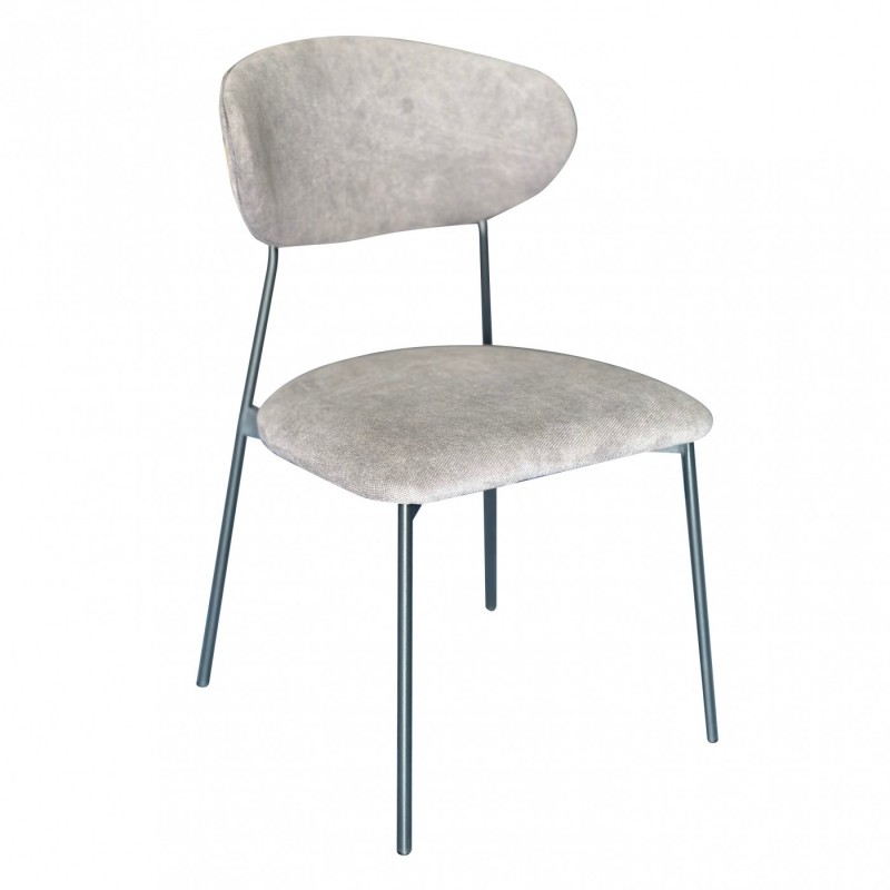 TS-343 -  Μεταλλική Καρέκλα 343 με τεχνόδερμα η ύφασμα. 56x52x83cm