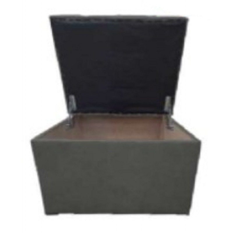 JULIA 1085 IN BLIUMI Σκαμπό - Ταμπουρέ τετράγωνο με αποθηκευτικό χώρο Διάσταση: 50*50*46 cm Χρώμα: Ash