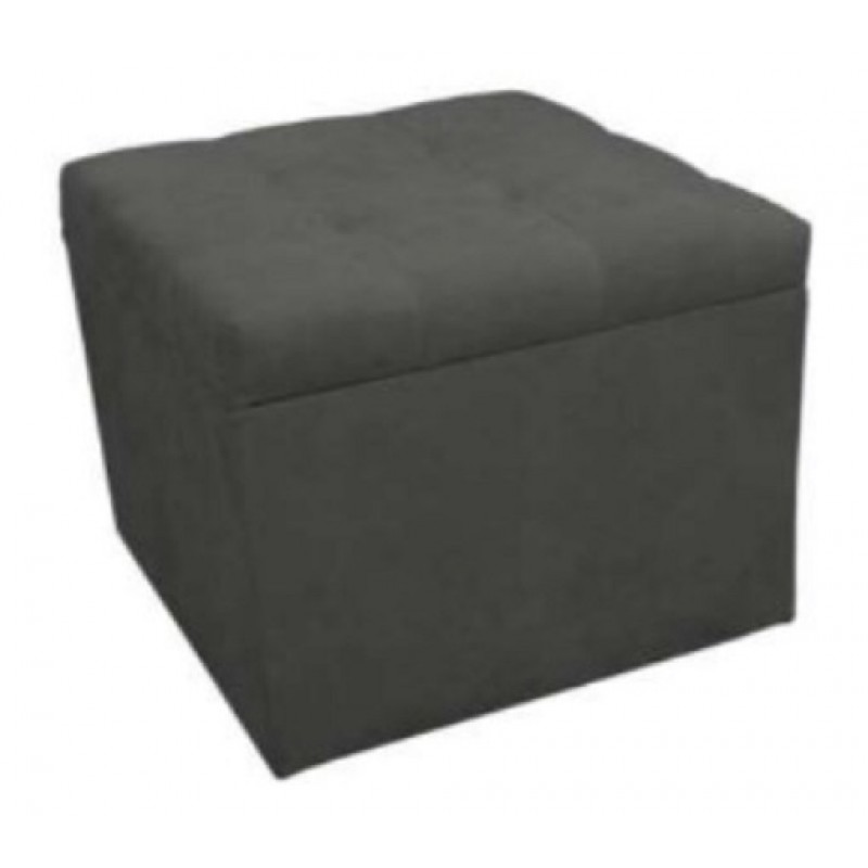 JULIA 1085 IN BLIUMI Σκαμπό - Ταμπουρέ τετράγωνο με αποθηκευτικό χώρο Διάσταση: 50*50*46 cm Χρώμα: Ash