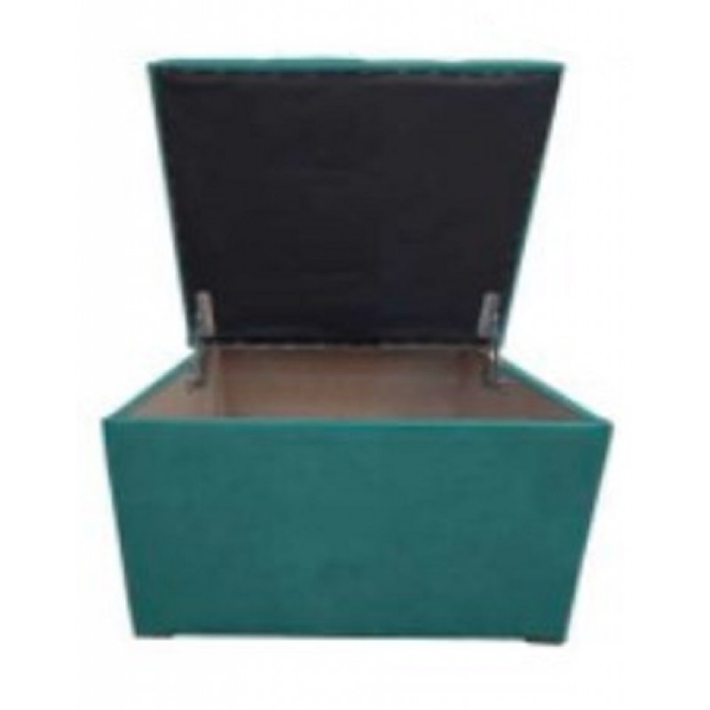 JULIA 1087 IN BLIUMI Σκαμπό - Ταμπουρέ τετράγωνο με αποθηκευτικό χώρο Διάσταση: 50*50*46 cm Χρώμα: Petrol