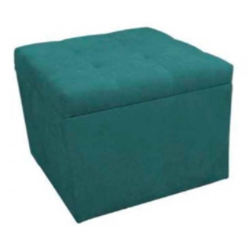 JULIA 1087 IN BLIUMI Σκαμπό - Ταμπουρέ τετράγωνο με αποθηκευτικό χώρο Διάσταση: 50*50*46 cm Χρώμα: Petrol