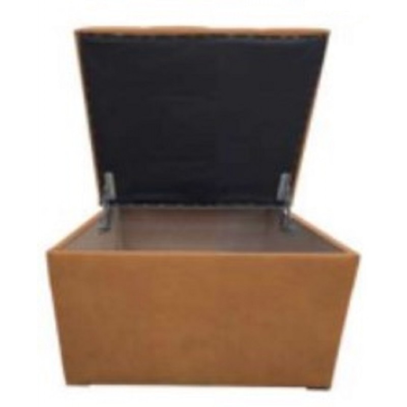 JULIA 1088 IN BLIUMI Σκαμπό - Ταμπουρέ τετράγωνο με αποθηκευτικό χώρο Διάσταση: 50*50*46 cm Χρώμα: Mango