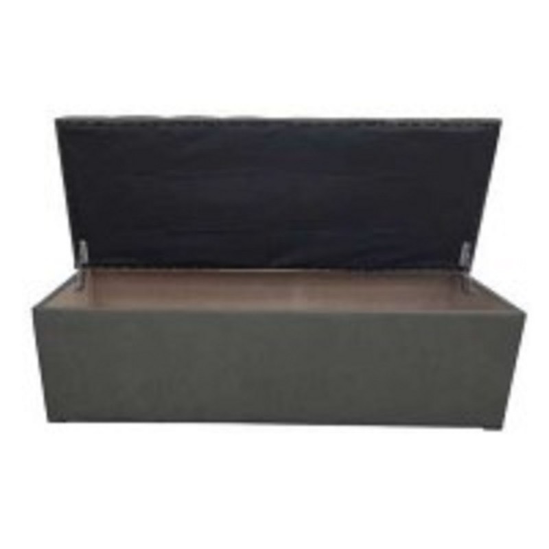 NELLY 1089 IN BLIUMI Σκαμπό - Ταμπουρέ παραλληλόγραμμο με αποθηκευτικό χώρο Διάσταση: 130*50*46 cm Χρώμα: Ash