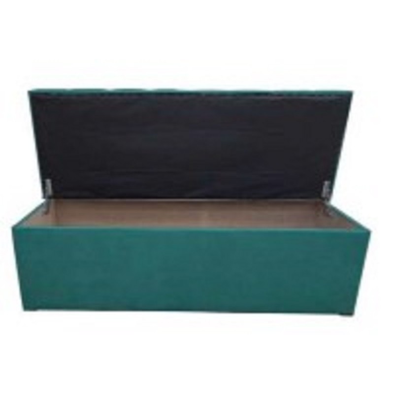 NELLY 1091 IN BLIUMI Σκαμπό - Ταμπουρέ παραλληλόγραμμο με αποθηκευτικό χώρο Διάσταση: 130*50*46 cm Χρώμα: Petrol