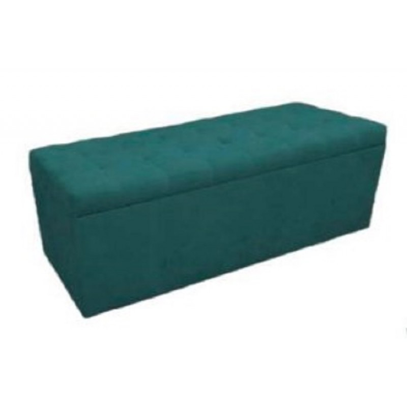 NELLY 1091 IN BLIUMI Σκαμπό - Ταμπουρέ παραλληλόγραμμο με αποθηκευτικό χώρο Διάσταση: 130*50*46 cm Χρώμα: Petrol