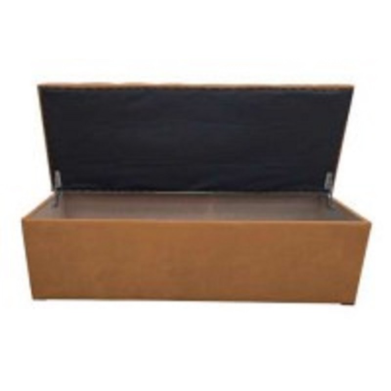 NELLY 1092 IN BLIUMI Σκαμπό - Ταμπουρέ παραλληλόγραμμο με αποθηκευτικό χώρο Διάσταση: 130*50*46 cm Χρώμα: Mango