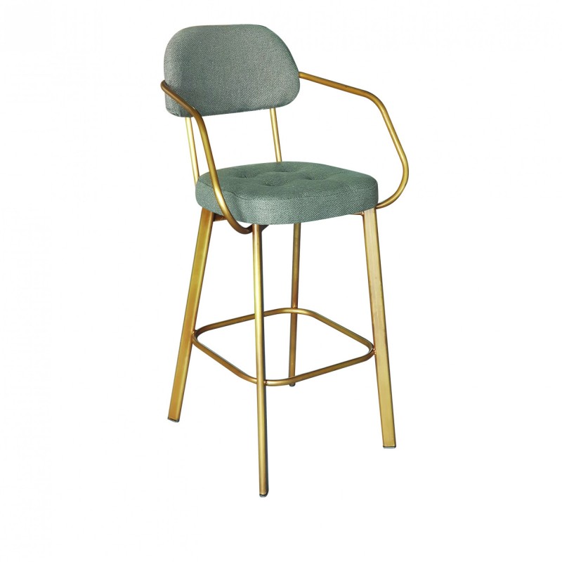 TS-427 - Μεταλλικό Σκαμπό 427P με τεχνόδερμα η ύφασμα. 60x54x107cm