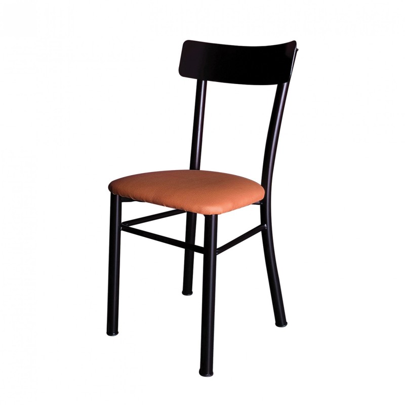 TS-430 - Μεταλλική Καρέκλα 430 με τεχνόδερμα η ύφασμα. 38x40x84cm