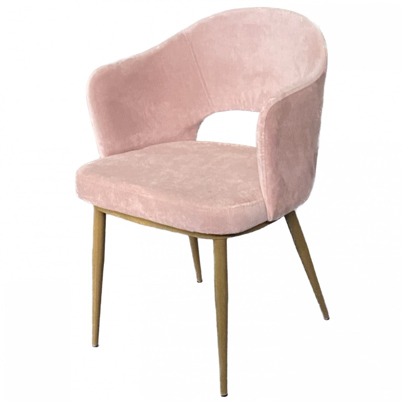 TS-441 - Μεταλλική Πολυθρόνα 441 με τεχνόδερμα η ύφασμα. 54x55x80cm