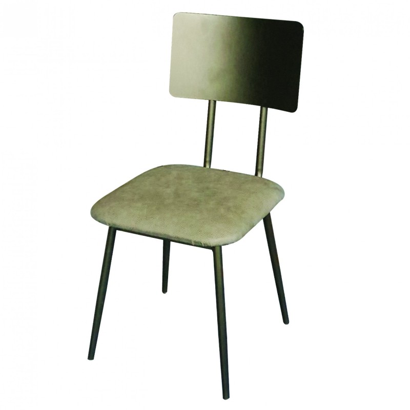 TS-470T - Μεταλλική Καρέκλα 470Τ με τεχνόδερμα η ύφασμα. 43x48x75cm