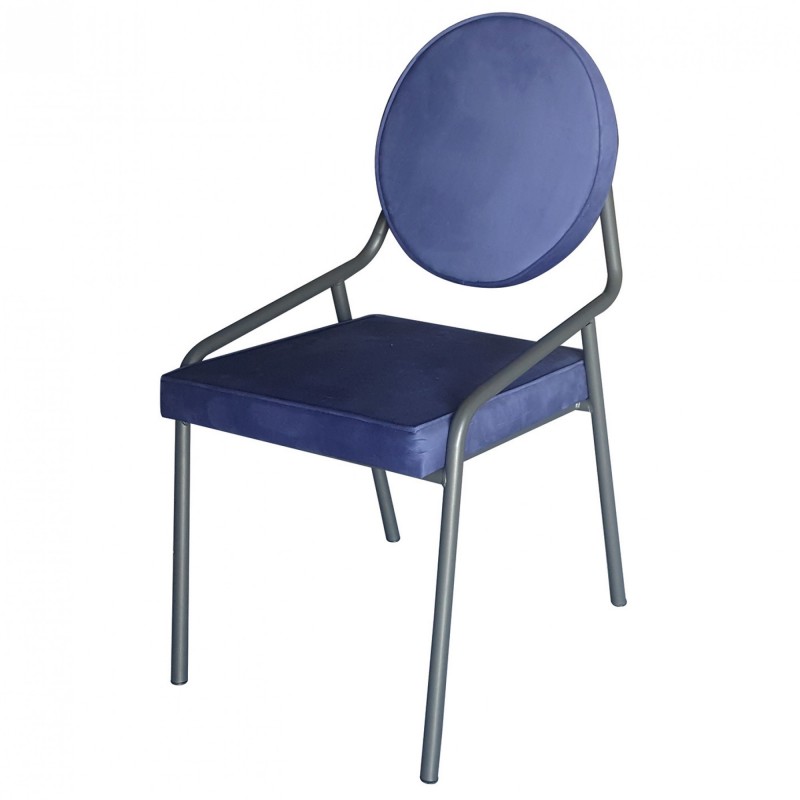 TS-471 - Μεταλλική Καρέκλα 471 με τεχνόδερμα η ύφασμα. 48x48x82cm