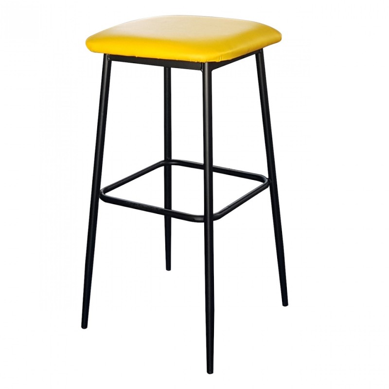 TS-479 - Μεταλλικό Σκαμπό Μπαρ 479 με τεχνόδερμα η ύφασμα. 38x38x73cm