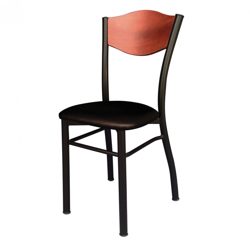 TS-512 - Μεταλλική Καρέκλα 512 με τεχνόδερμα η ύφασμα. 38x40x98cm