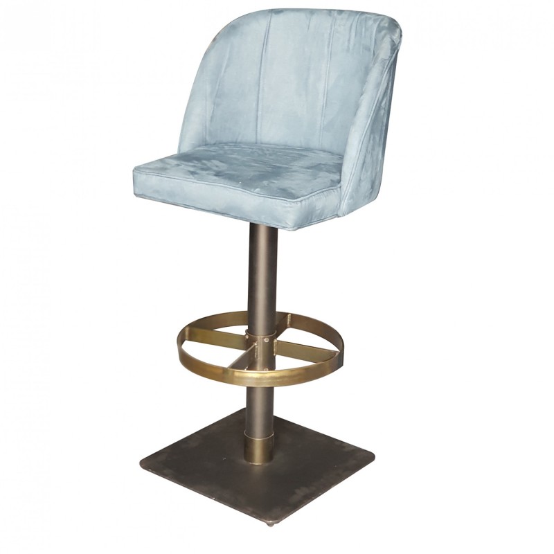 TS-529 - Μεταλλικό Σκαμπό Μπαρ 529 με τεχνόδερμα η ύφασμα. 50x46x105cm