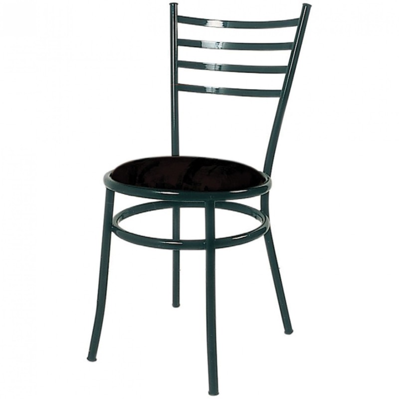 TS-571 - Μεταλλική Καρέκλα 571 με τεχνόδερμα η ύφασμα. 38x40x84cm