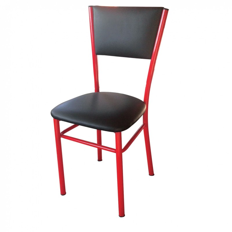 TS-613 - Μεταλλική Καρέκλα 613 με τεχνόδερμα η ύφασμα. 38x40x84cm