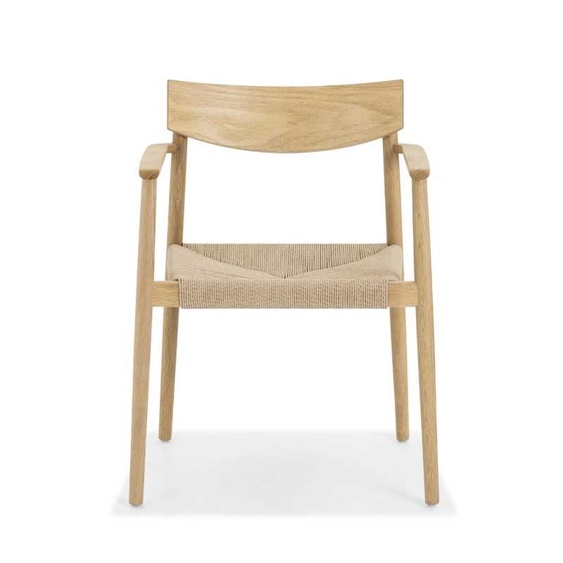 INVERSE DINING ARMCHAIR AMERICAN ΟΑΚ ΡΑΡΕR CΟRD  Size 58 × 56 × 80 cm (L x W x H)