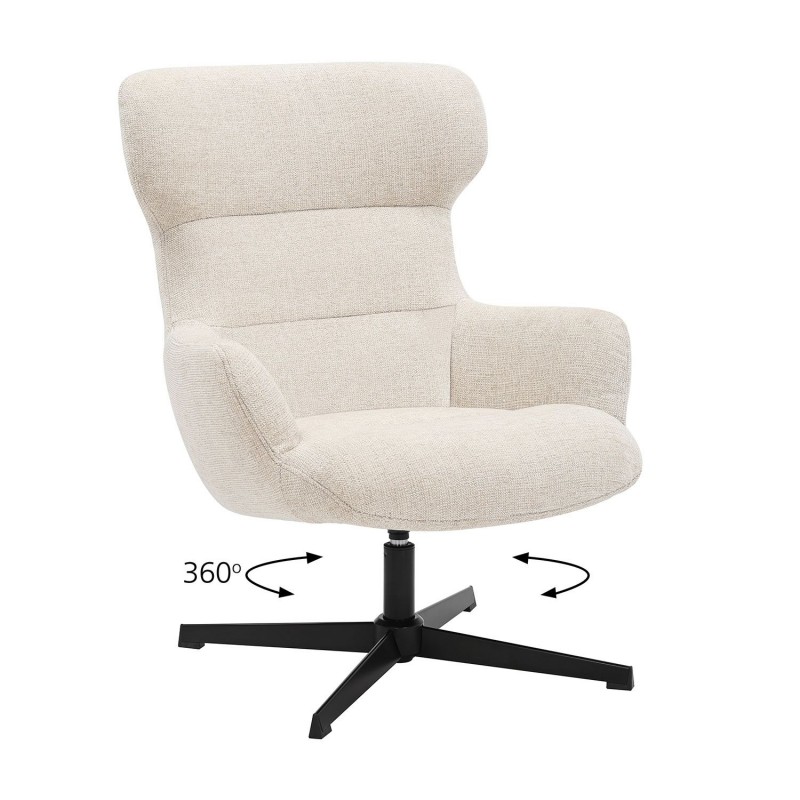 Πολυθρόνα Inna μπεζ 73 x 81 x 92, 300-384