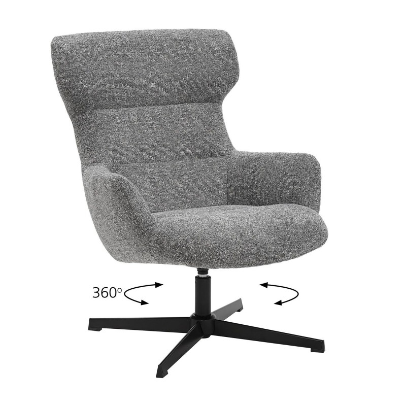 Πολυθρόνα Inna γκρι 73 x 81 x 92, 300-385