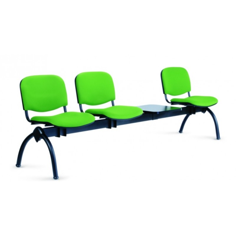 Σταθερός 3θέσιος πάγκος-κάθισμα BETTY επισκέπτη με τραπεζάκι (B-07)