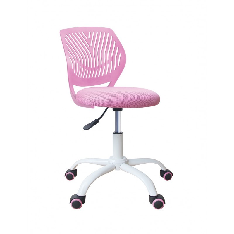 Bloom Πολυθρόνα Παιδική Γραφείου Υφασμάτινη ροζ   