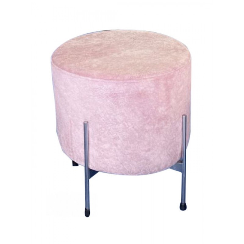 TS-306 - Μεταλλικό Σκαμπό με τεχνόδερμα η ύφασμα.  40x40x45εκ.