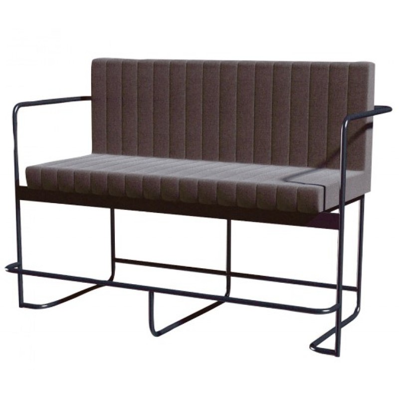  TS-629 - Μεταλλικός Καναπές 629 με τεχνόδερμα η ύφασμα. 