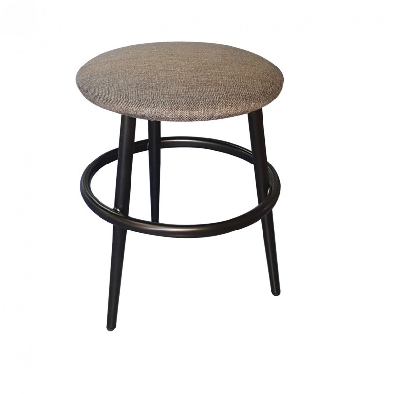 TS-346T - Μεταλλικό Σκαμπό 346T με τεχνόδερμα η ύφασμα. 36x36x45cm