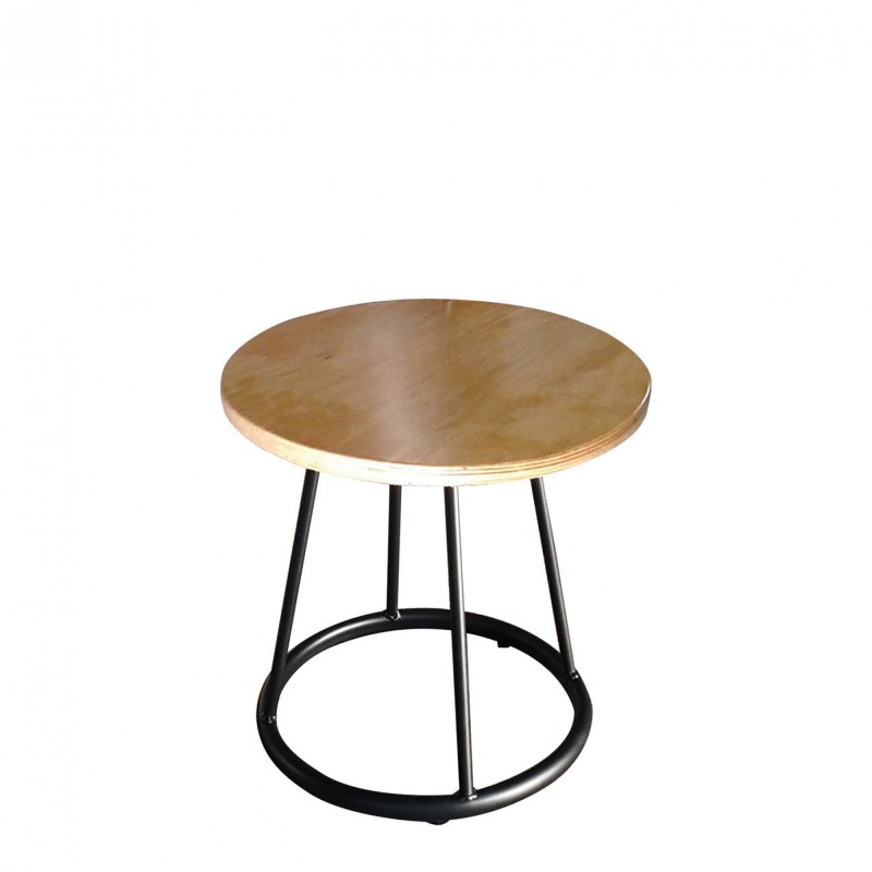 TS-356 - Μεταλλικό Σκαμπό 356 με έδρα από ξύλο πλακάζ. 37x37x42cm