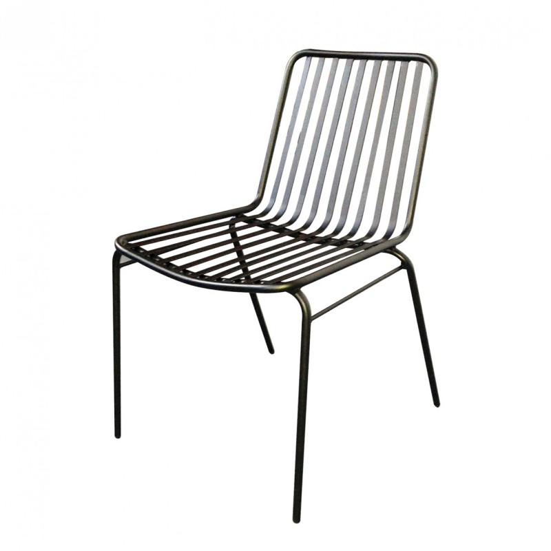 TS-392 - Μεταλλική Καρέκλα 392 εξωτερικού χώρου με έδρα μέταλλο. 45x53x80cm
