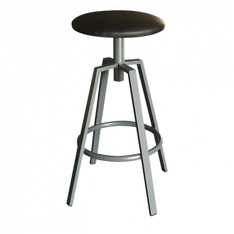 TS-396T - Μεταλλικό Σκαμπό Μπαρ 396T με τεχνόδερμα η ύφασμα. 38x38x75cm