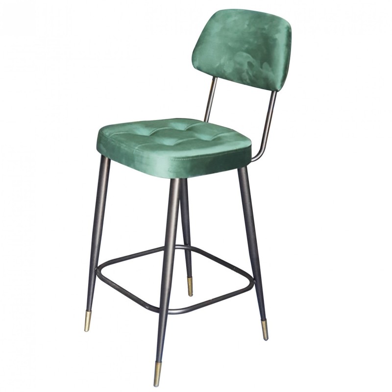 TS-423 - Μεταλλικό Σκαμπό Μπαρ 423 με τεχνόδερμα η ύφασμα. 43x54x109cm