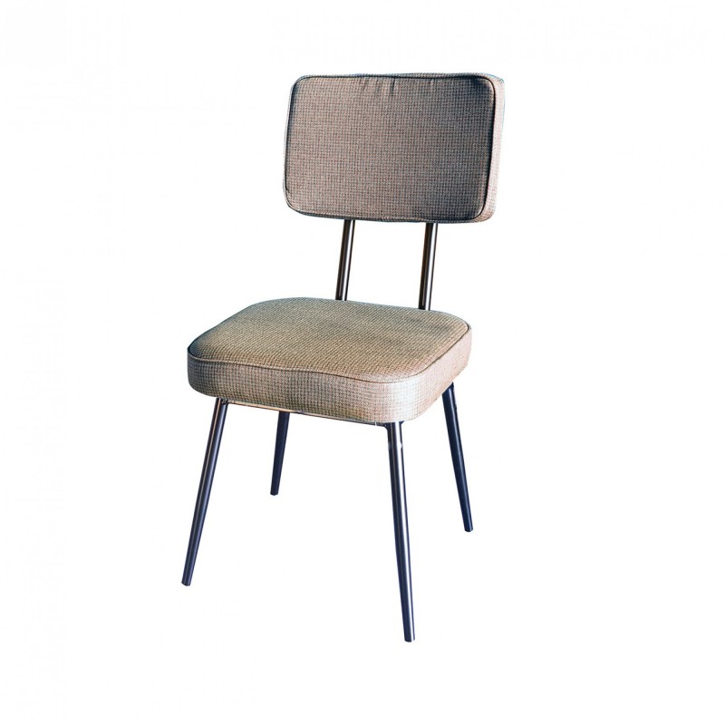 TS-475 - Μεταλλική Καρέκλα 475 με τεχνόδερμα η ύφασμα. 43x54x81cm