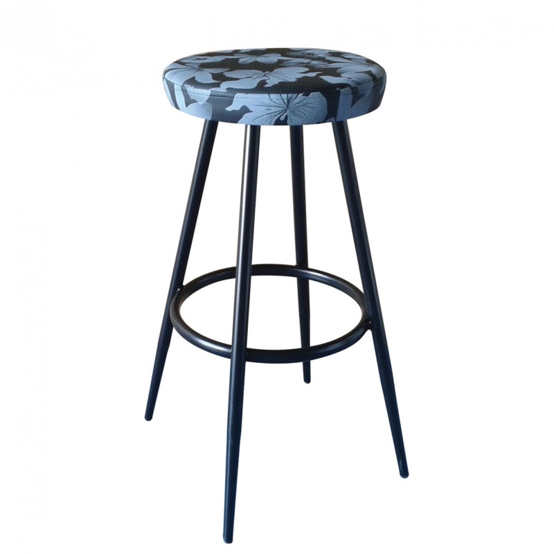 TS-490t - Μεταλλικό Σκαμπό Μπαρ 490t με τεχνόδερμα η ύφασμα . 40x40x73cm