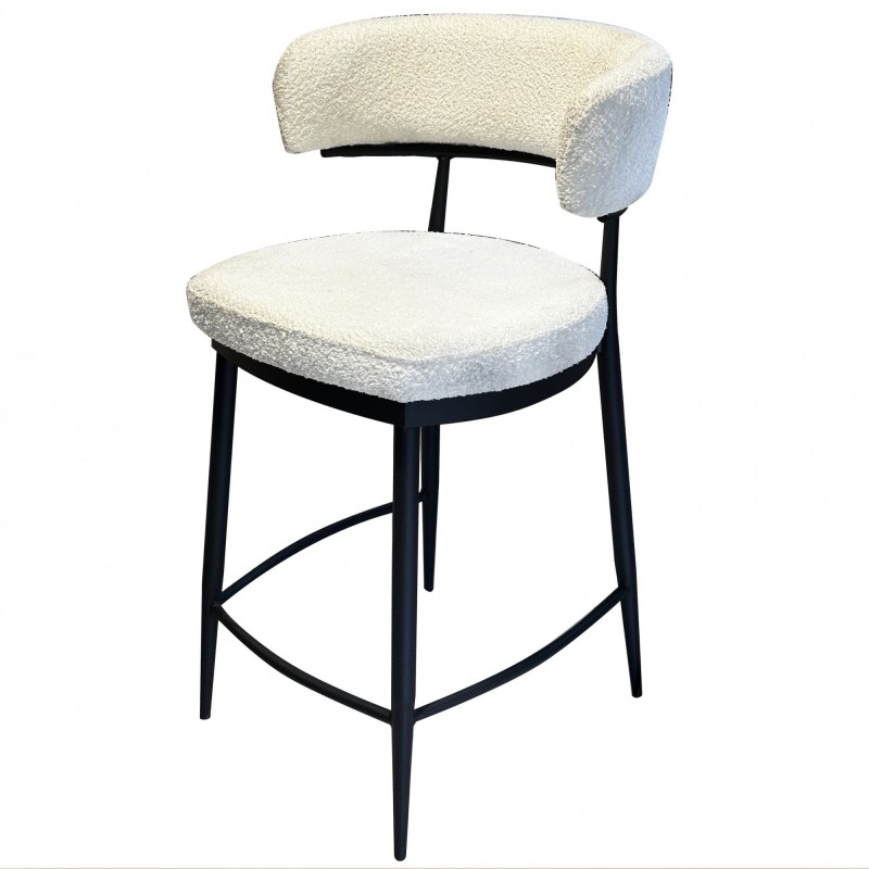 TS-534 - Μεταλλικό Σκαμπό Μπαρ 534 με τεχνόδερμα η ύφασμα. 56x56x104cm