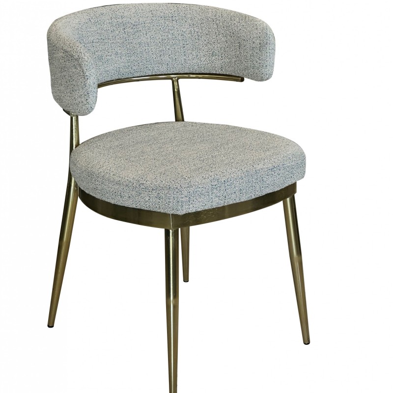 TS-535 - Μεταλλική Πολυθρόνα 535 με τεχνόδερμα η ύφασμα. 56x56x76cm