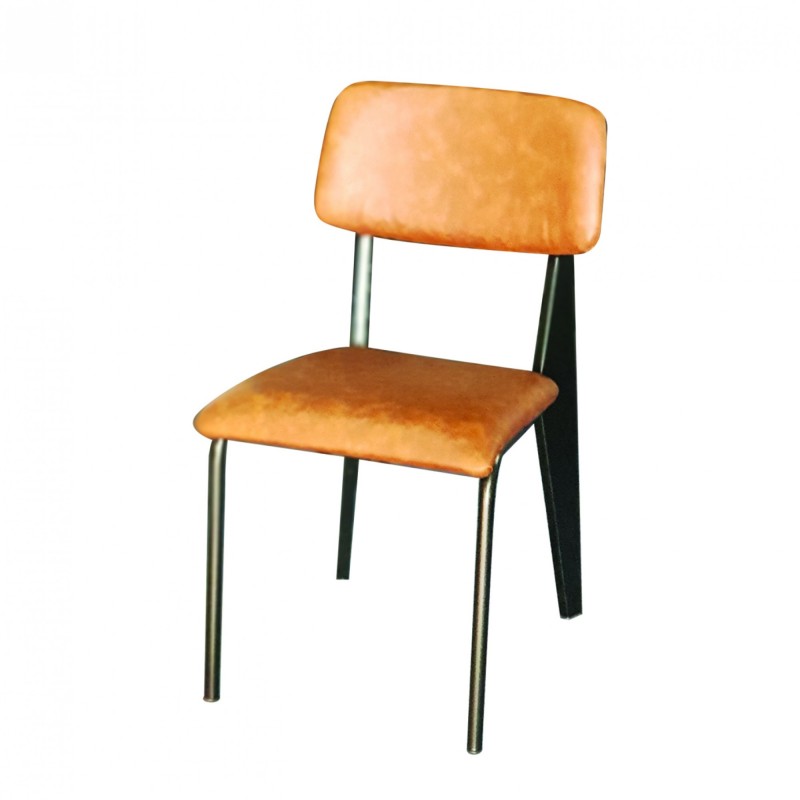 TS-548 - Mεταλλική Καρέκλα 548 με τεχνόδερμα η ύφασμα. 46x49x82