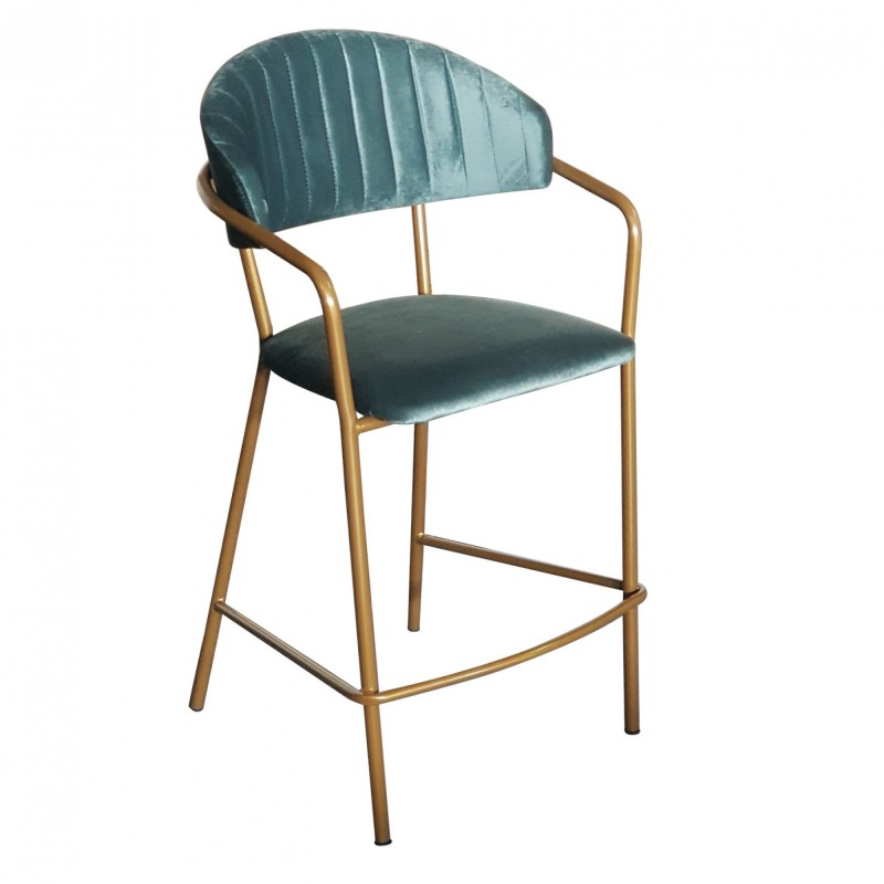 TS-550 - Μεταλλικό Σκαμπό Μπαρ 550 με τεχνόδερμα η ύφασμα. 57x58x102cm